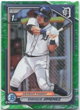 2024 Bowman #BCP-31 Enrique Jimenez Chrome Prospects Lunar Glow Refractors
