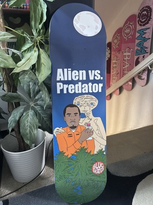 Slug Skates Skate Mental Skateboard Deck Team Alien VS Predator Deck P Diddy