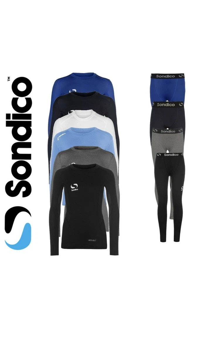 Sondico Maillot de compression à manches longues pour homme - bleu - petit