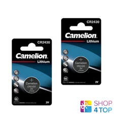 2 CAMELION CR2430 BATTERIES LITHIUM 3V COIN CELL CR2430-BP1 1BL EXP 2031 NEW