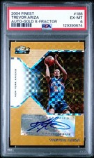2004 Topps Finest Trevor Ariza Auto Gold X-Fractor PSA 6 /3 New York Knicks RC