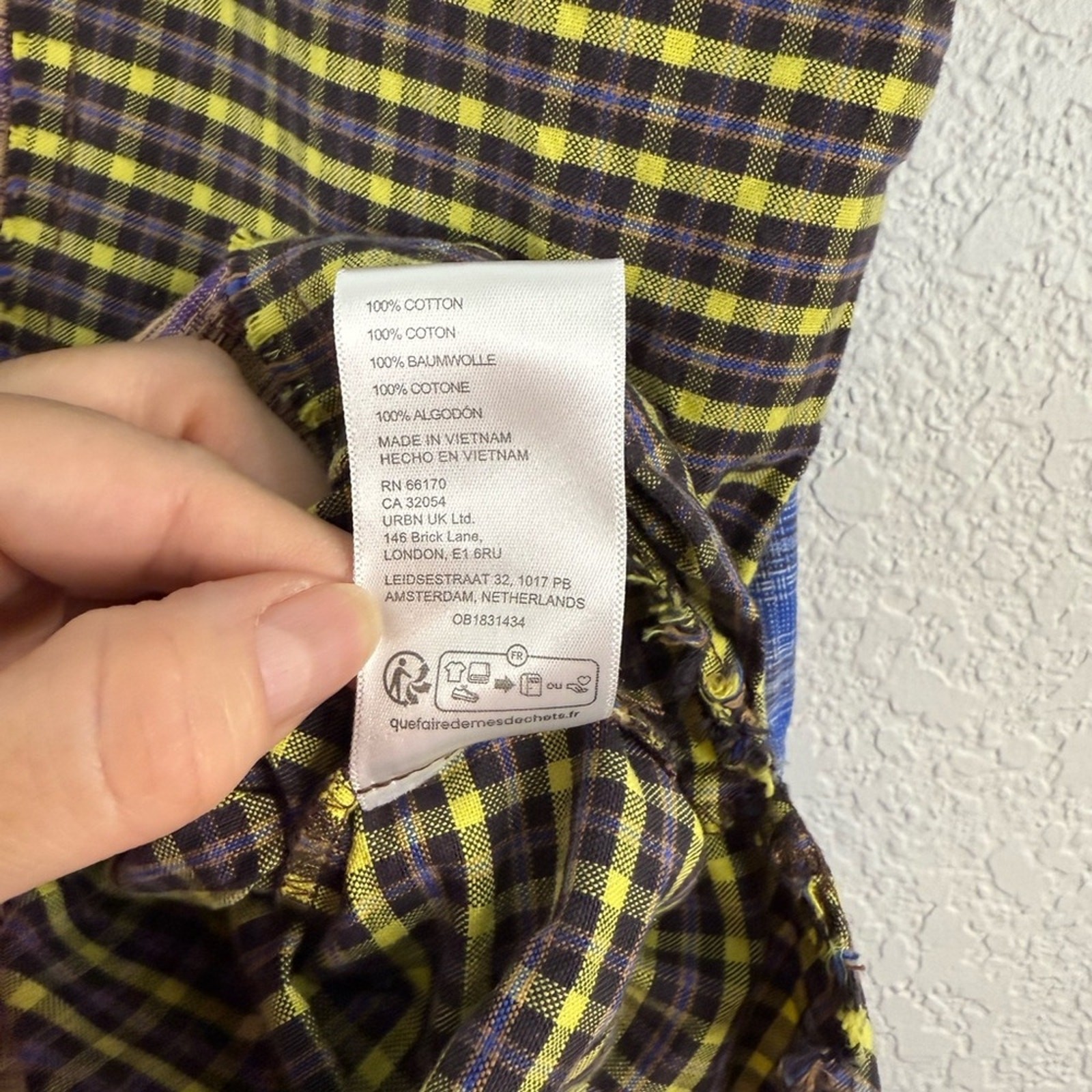 BDG Patchwork Plaid Oversized button down Shirt W… - image 9