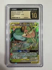 CGC PRISTINE 10 Venusaur & Snivy GX 1/236 Cosmic Eclipse Ultra Rare 2019 Pokemon