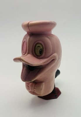 Walt Disney Signed Donald Duck Pink Mountable Pencil Sharpener 1960s