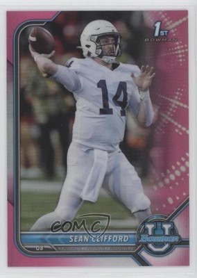 2021-22 Bowman U Chrome Prospects Pink Refractor Sean Clifford #70 3pu