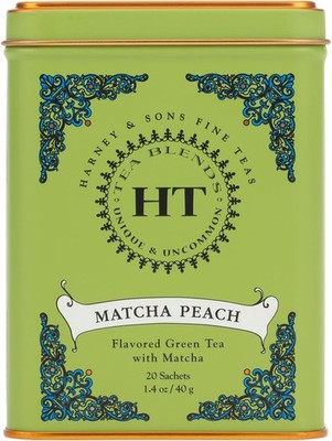 Matcha Peach Green Tea Bags, Peach Flavored Matcha with