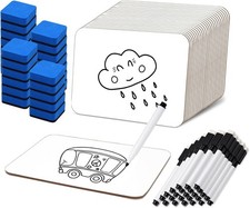 25 Pcs Small White Board 5 x 7 Inch Mini Dry Erase Board Small White Boards with