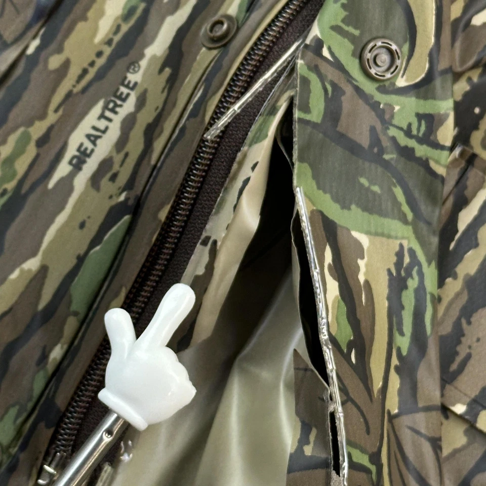 Vintage Realtree Rain Suit Mens Medium Camouflage Waterproof Vinyl 2 Piece Set - Image 3 of 4