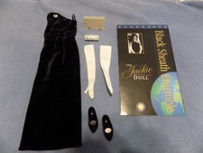 franklin mint jackie kennedy doll ensemble black sheath and coa