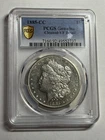 1885 CC Morgan Silver Dollar $1 PCGS VF Detail Key Date Tough Circulated CC