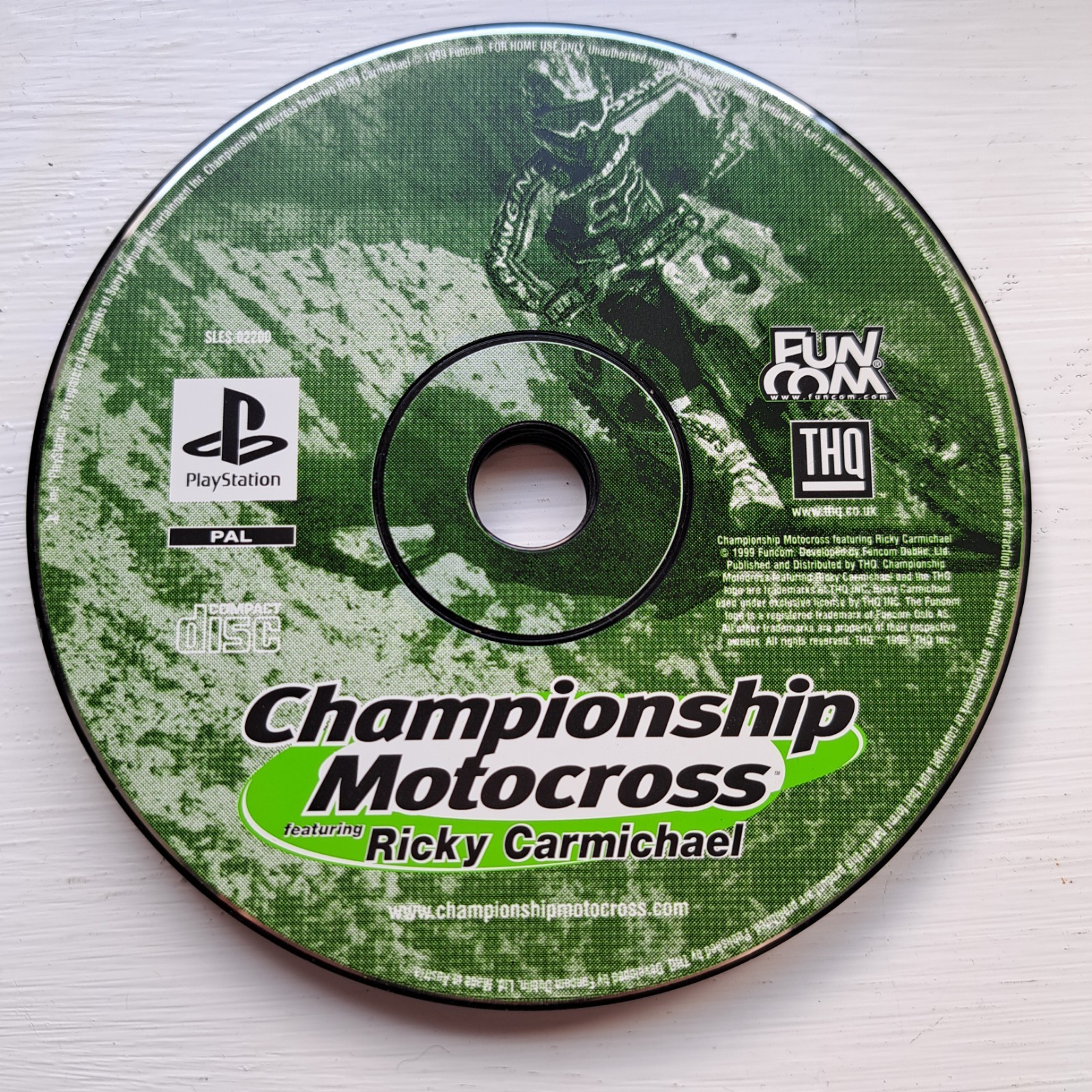 Championship Motocross PS1 Game Disc Only Sony Playstation One Bike Racing PAL