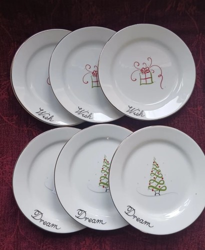 St Nicholas Square TIS THE SEASON 6 in. Dessert/Pie/O'rdoerve Plates - Set/12 - Picture 2 of 9