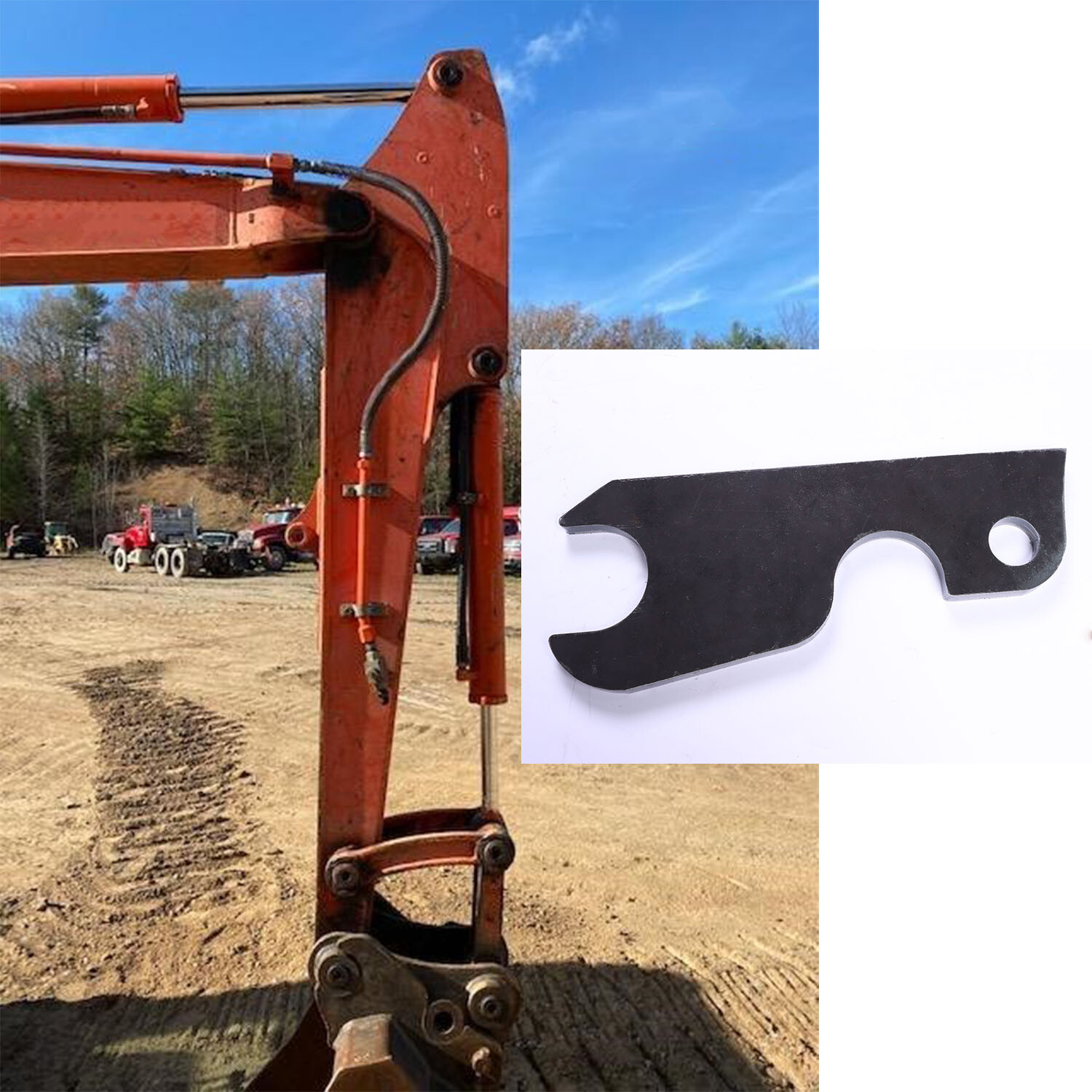 Replacement for Kubota Excavator Quick Attach Bucket Ears Attachment