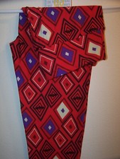 NWT LuLaRoe OS HALLOWEEN Black Bats Diamonds Red Black ONE SIZE LEGGINGS NEW