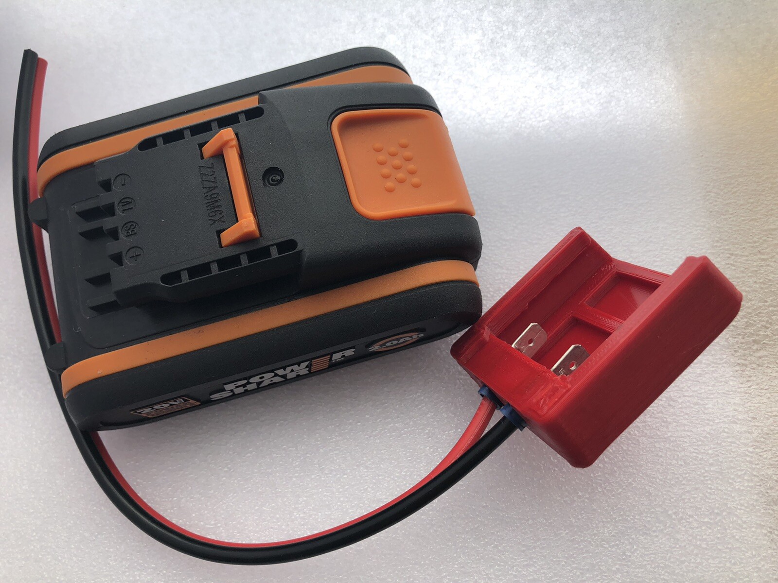 Worx PowerShare 20v Li-ion Drill Battery Cable Connect Output Adapter  5INR18/65