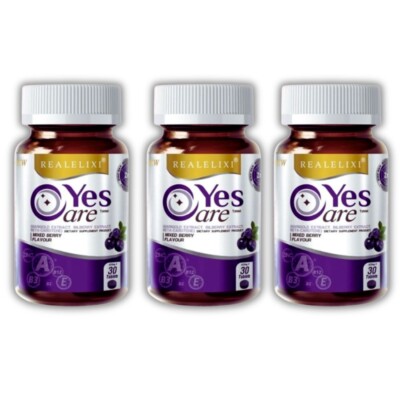 3x Dietary Supplement Eye Care Real Elixir Yes Care Nourish Mariglod Lutein