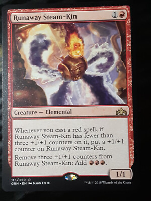 #ad #ad Runaway Steam Kin Guilds of Ravnica Near Mint MTG FREE SHIPPING $3.97