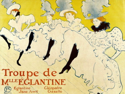 V5284 La Troupe De Mlle Eglantine 1985 Vintage Art Decor WALL POSTER PRINT