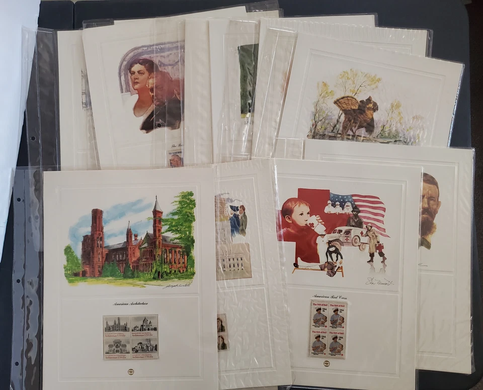 US Litho Panel Collection w/ MNH Stamp Blocks of 4 #1783-2409; 164 Panels! - Image 3 of 4