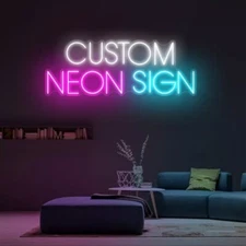 Acrylic Personalize Sign Custom Neon Sign Name Sign for Party Hoilday Gift Decor