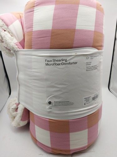 Room Essentials Faux Shearling Sherpa Microfiber Comforter Full/Queen Size - Picture 6 of 8