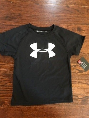 New Under Armour Boy Youth Short Sleeve Tee Heatgear Big Logo Graphic Baseball - Picture 32 of 100