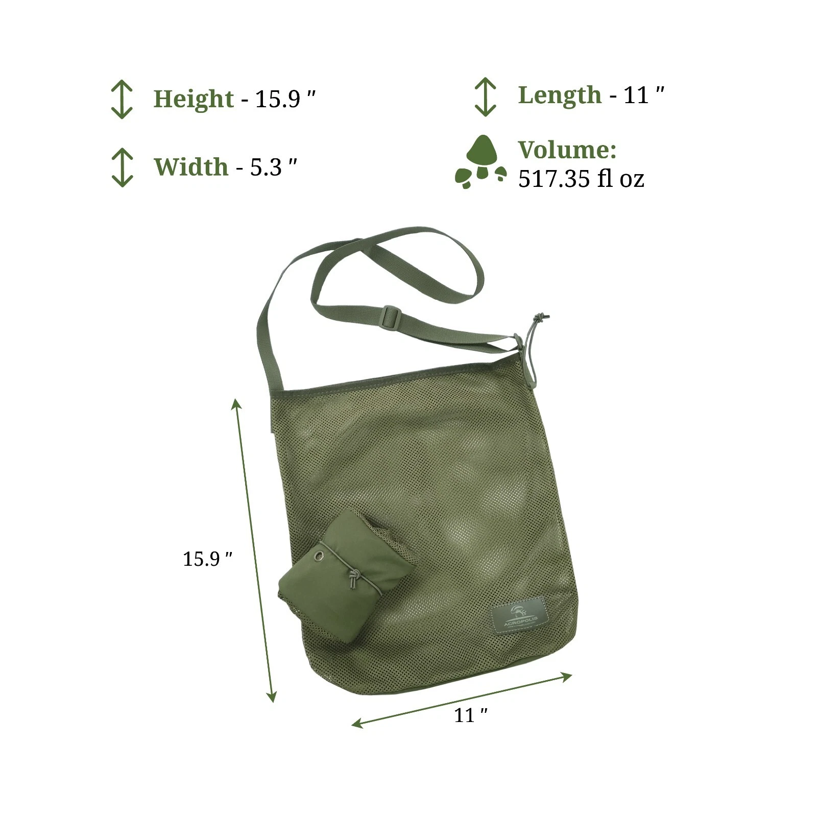 Mesh Mushroom Foraging Bag