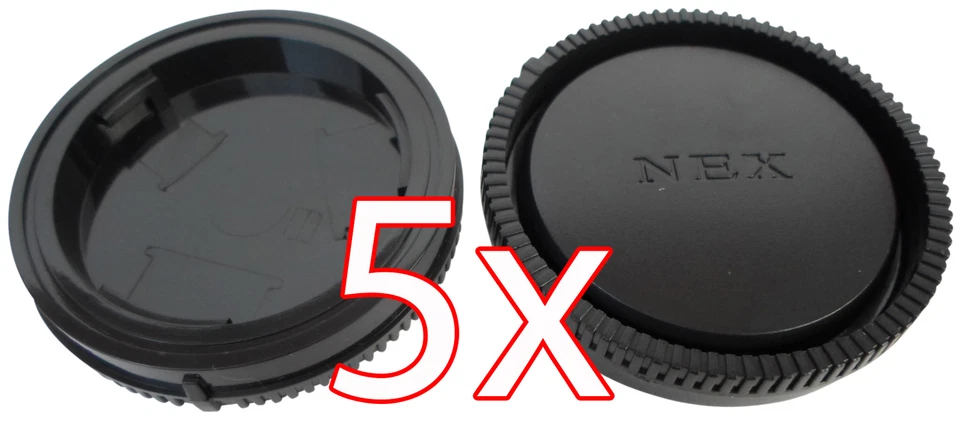 5 X Objektiv Rückdeckel Sony NEX / E-Mount Rear Lens Cap Deckel