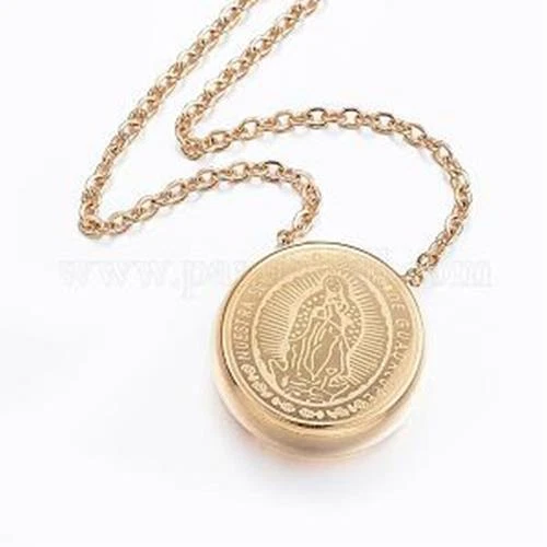 Virgen de guadalupe cheap pendant white gold