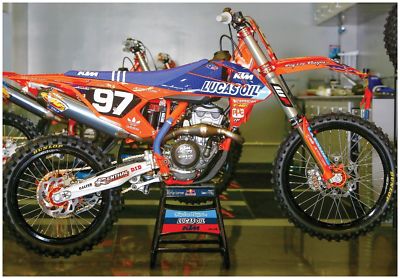 TROY LEE DESIGNS KTM 250SX POSTER MOTOCROSS FOLDED fathead lucas oil supercross 
