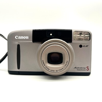 【美品】Canon キャノン Autoboy S PANORAMA #E1 Very Good] Canon Autoboy S Panorama Ai AF Point & Shoot Made in