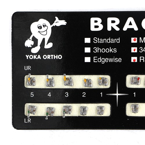 10 Packs Dental Orthodontic Black Board Mental Bracket Brace 20Pcs/Pack 8 Sizes - 第 10/31 張圖片