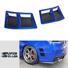 Fit For Subaru WRX STI Rear Side Bumper Fender Vent Painted #K7X + Matte Black