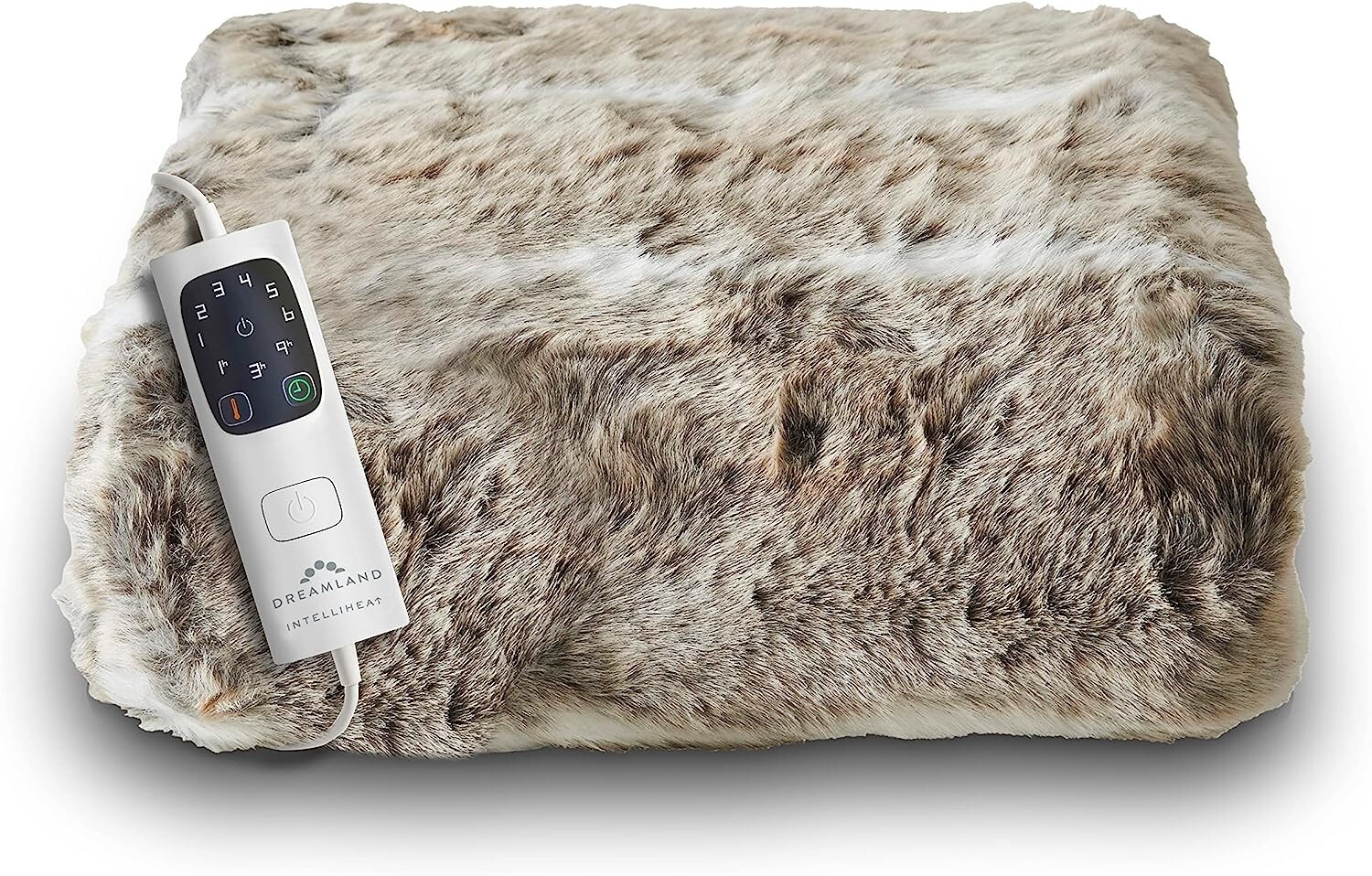 Dreamland Alaskan Husky Faux Fur Cosy Electric Heated Throw, 120cm x 160cm Large eBay