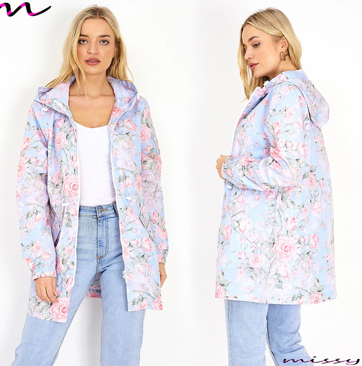 Floral rain hotsell mac womens