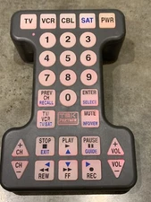 TEK Partner BW-0561 Universal Remote Control Big Buttons Lights Up