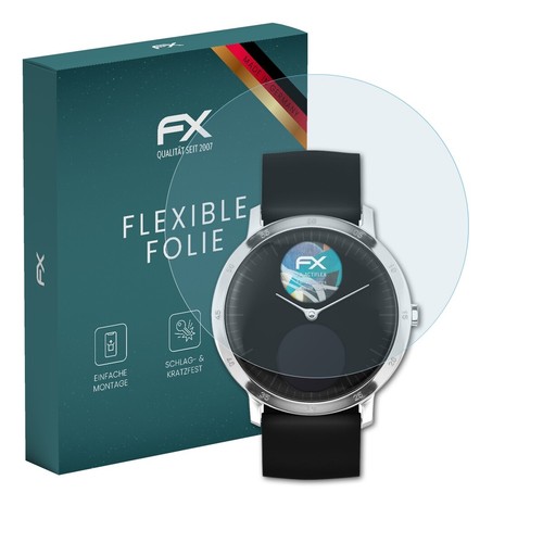 Pack De 3 Protections D'écran AtFoliX Pour Withings Move ECG – Ultra Clair & Flexible