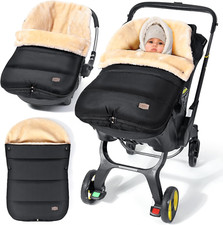 Sacco Ovetto Invernale 0-6 Mesi,Regolabile Sacco Termico per Ovetto Con Cerni