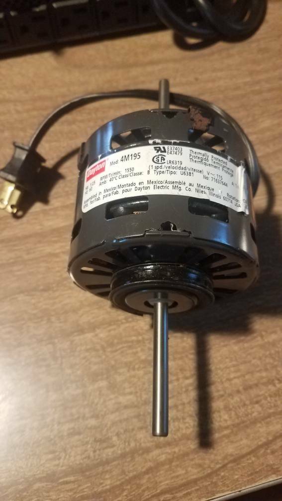 Motore Elettrico Dayton 4M195 1/25 HP 1550 RPM 115V – Palo Ombreggiato