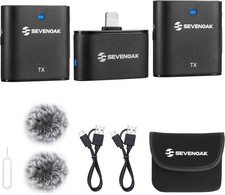 Sevenoak Wireless Lavalier Microphone 2.4ghz Dual Channel Plug P