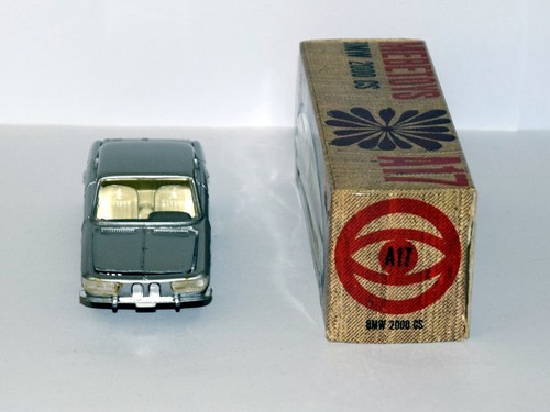 MEBETOYS A-17 1967 - BMW 2000 CS - ARGENTO - BUONE CONDIZIONI, SCATOLA ORIGINALE - Foto 5 di 9