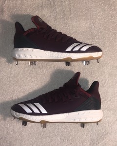 maroon adidas baseball cleats