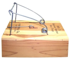 Death Klutch Wood Gopher Trap - Model DK-2 for Trapping Gopher Pests Control