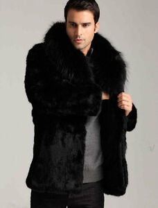 fur jacket black