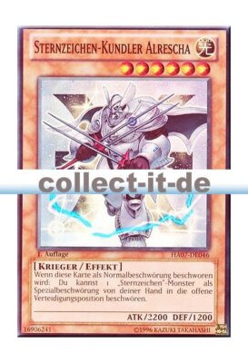 Yugioh HA07-DE046 Sternzeichen-Kundler Alrescha