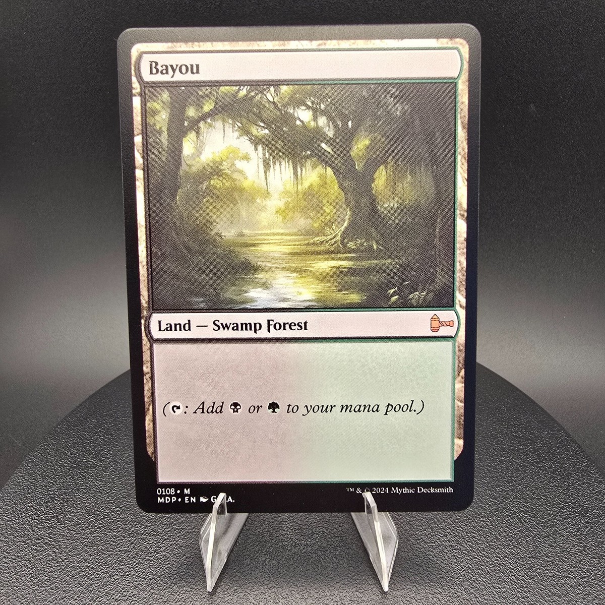 MTG Bayou デュアルランド MTG Bayou (FBB) Revised Foreign Black Border 1994 Med Play Dual