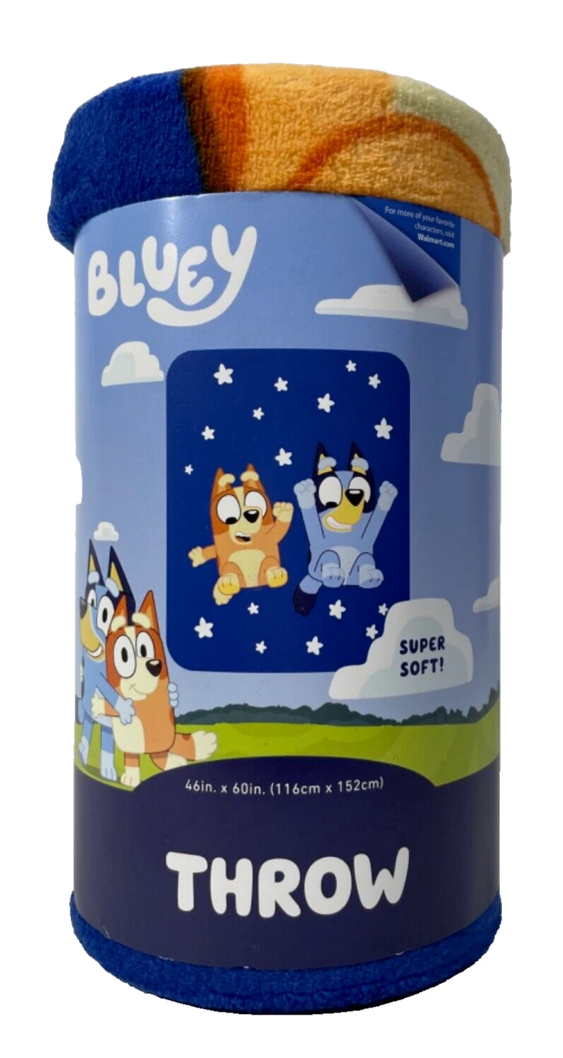BlueyDad & Bingo Stars Fleece Throw Blanket 46" x 60"