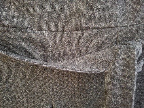 Monsoon size 14 grey pinafore dress. Lined. Wool mix. Used, good condition. - Picture 3 of 5