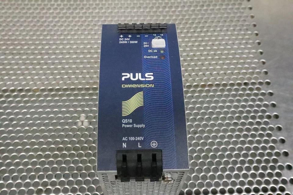 Pulse QS10.241 Power Supply 1-PH 24V 10A 240WA AC100-240V DC24V Used W/ Warranty - Image 3 of 4