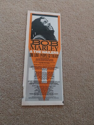 TNEWL55 WERBUNG 11X4 BOB MARLEY & THE WAILERS: ''ONE LOVE/PEOPLE GET READY''